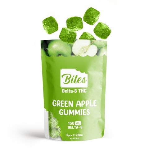 Bites Delta 8 Gummy - Green Apple - 150mg - 3