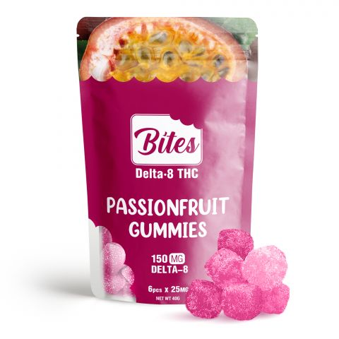 Bites Delta 8 Gummy - Passion Fruit - 150mg - 1
