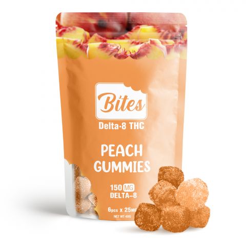 Bites Delta 8 Gummy - Peach - 150mg - Thumbnail 1