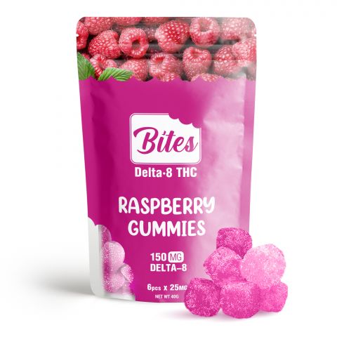Bites Delta 8 Gummy - Raspberry - 150mg - 1