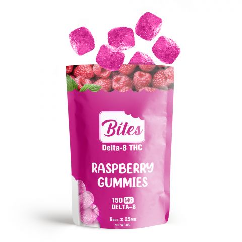 Bites Delta 8 Gummy - Raspberry - 150mg - 3