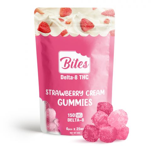 Bites Delta 8 Gummy - Strawberry Cream - 150mg - 1