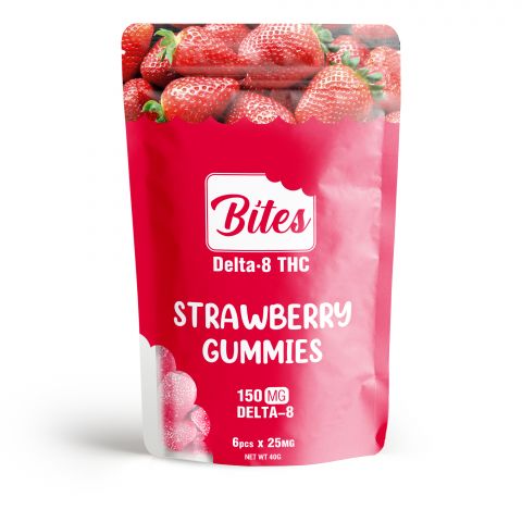 Bites Delta 8 Gummy - Strawberry - 150mg - Thumbnail 2