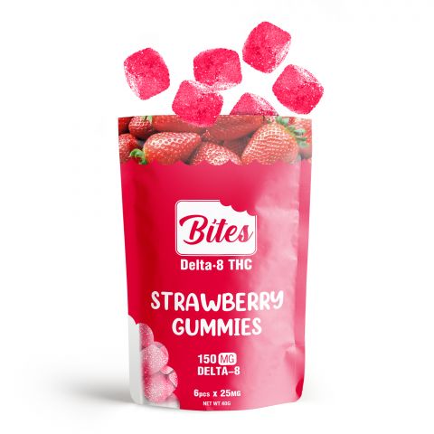 Bites Delta 8 Gummy - Strawberry - 150mg - 3
