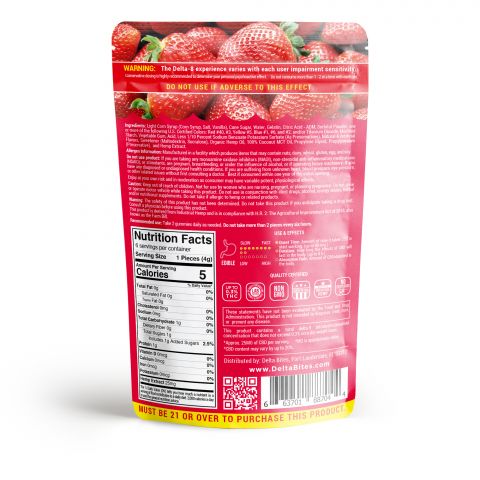 Bites Delta 8 Gummy - Strawberry - 150mg - 4