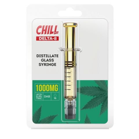Distillate Oil Syringe - Delta 8  - 1000X - Chill Plus - Thumbnail