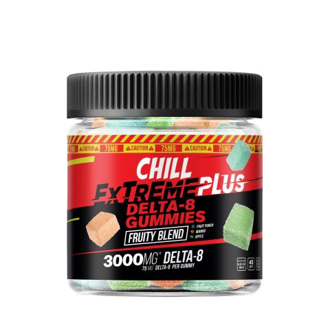Fruity Blend Gummies - Delta 8 - 3000MG - Chill Extreme Plus  - 2