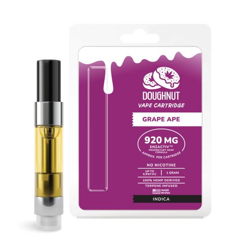 Grape Ape Cartridge - CBD & Enzactiv - Doughnut - 920mg - 1