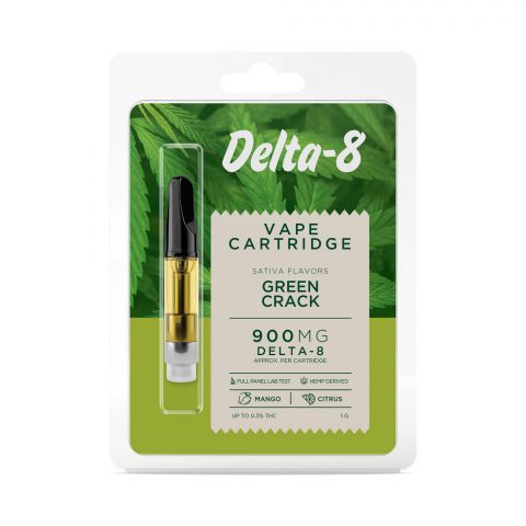 Green Crack Cartridge - Delta 8  - 900mg - Buzz