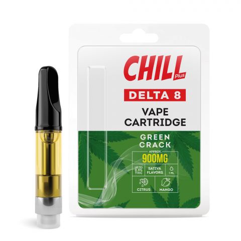 Green Crack Cartridge - Delta 8 THC - Chill Plus - 900mg (1ml) - 1