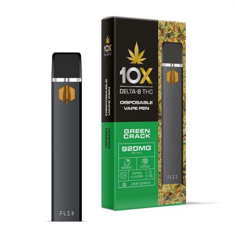 Green Crack Delta 8 THC Vape Pen - Disposable - 10X - 920mg - 1
