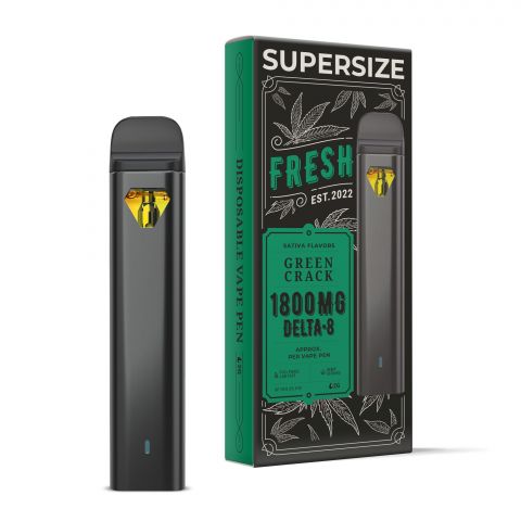 Green Crack Vape Pen - Delta 8 THC - Fresh Brand - 1800MG - 1