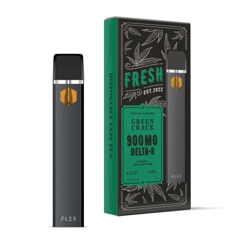 Green Crack Vape Pen - Delta 8 THC - Fresh Brand - 900MG - 1