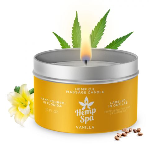 Hemp Spa Hemp Oil Massage Candle - Vanilla - 1