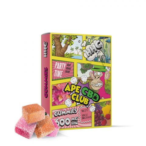 Party Time Gummies - HHC  - 600mg - Ape CBD Club - 1