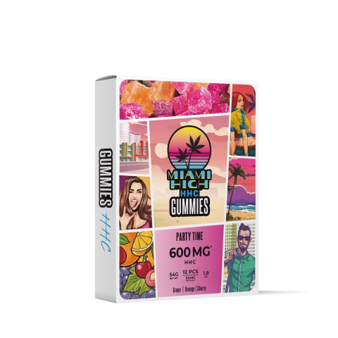 Party Time Gummies - HHC - 600MG - Miami High - Thumbnail 2