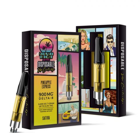 Pineapple Express Cartridge - Delta-8 THC - Miami High - 900MG - 1