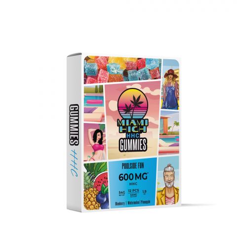 Poolside Fun Gummies - HHC - 600MG - Miami High - 2