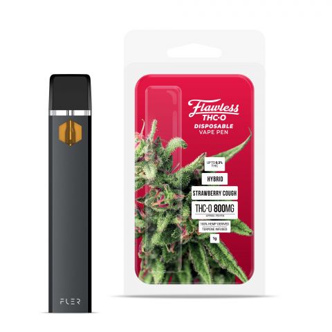 Strawberry Cough THC O Vape Pen - Disposable - Flawless - 800mg - 1