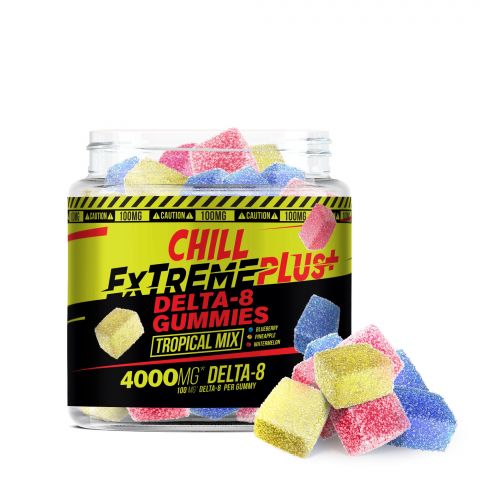 Tropical Mix Gummies - Delta 8  - 4000MG - Chill Extreme Plus - Thumbnail 1