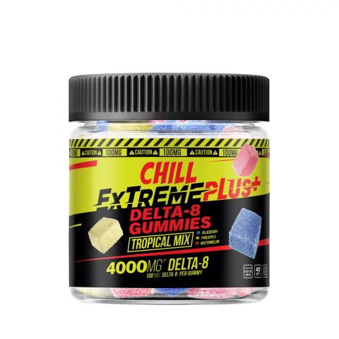 Tropical Mix Gummies - Delta 8  - 4000MG - Chill Extreme Plus - Thumbnail 2