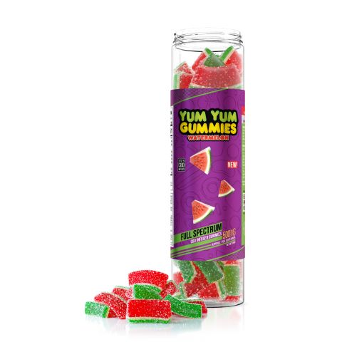 Yum Yum Gummies - CBD Full Spectrum Watermelon Slices - 500mg - Thumbnail 1
