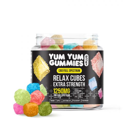 Yum Yum Gummies Full Spectrum CBD Relax Cubes - 1250mg - 1