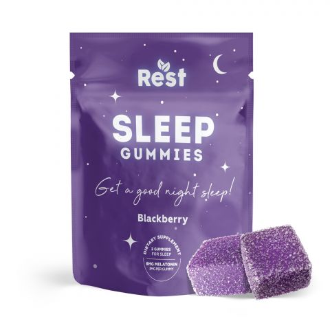 Blackberry Gummies - Melatonin - 6MG - Rest Sleep Gummies - 1