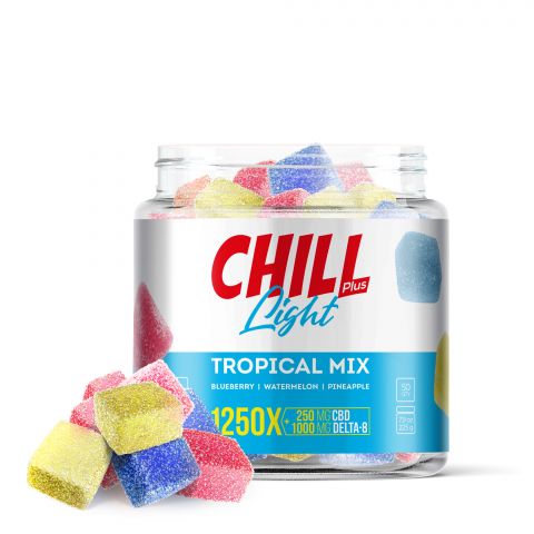 Tropical Mix Gummies - D8, CBD Blend - 1250MG - Chill Plus - 1