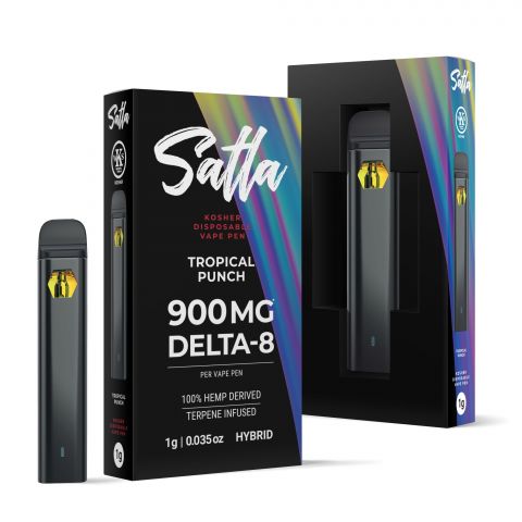 Tropical Punch Vape Pen - Delta 8 - Disposable - 900MG - Satla - 1