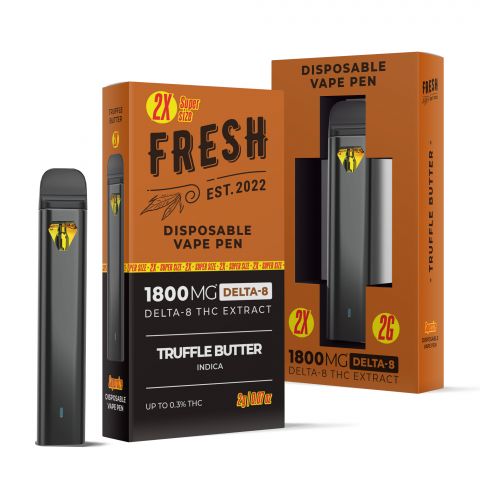 Truffle Butter Vape Pen - Delta 8 - Disposable - 1800MG - Fresh - 1