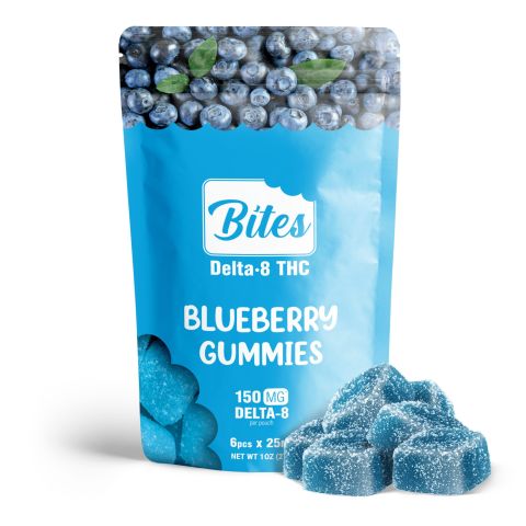 Bites Delta 8 Gummy - Blueberry - 150mg - 1
