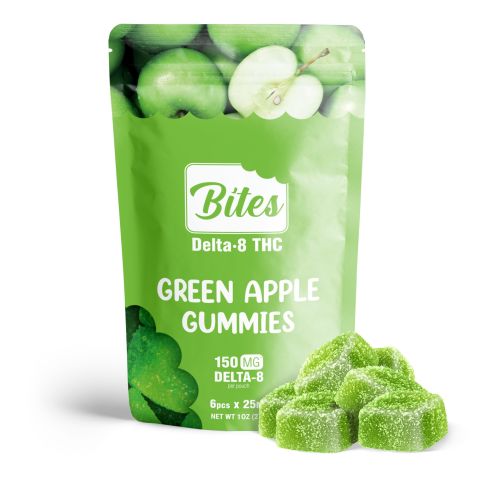 Bites Delta 8 Gummy - Green Apple - 150mg - 1