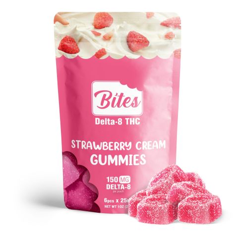 Bites Delta 8 Gummy - Strawberry Cream - 150mg - 1