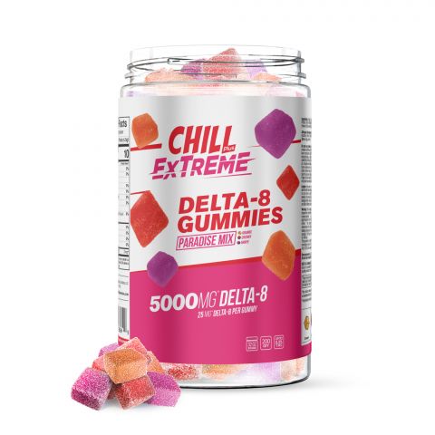Chill Plus Extreme Delta-8 Gummies Paradise Mix - 5000X - 1